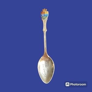 VTG BMCO Kakabeka Falls Canada Crest Sterling Silver Collector's Spoon